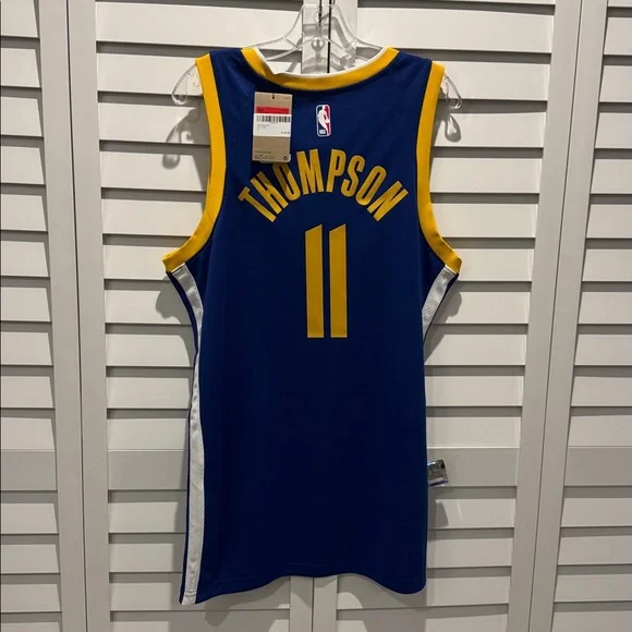 Nike NWT Golden State Warriors Blue and Yellow Dri-FIT Jersey size L,MSRP$149.99 - Picture 5 of 11